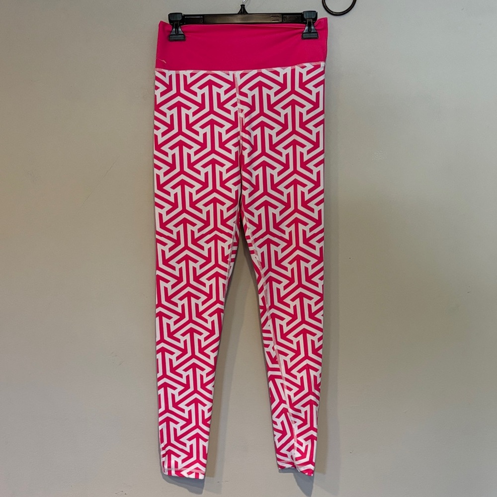 Boldbody Pink Geometric Medium Leggings